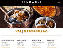 Tablet Screenshot of masalakitchen.se